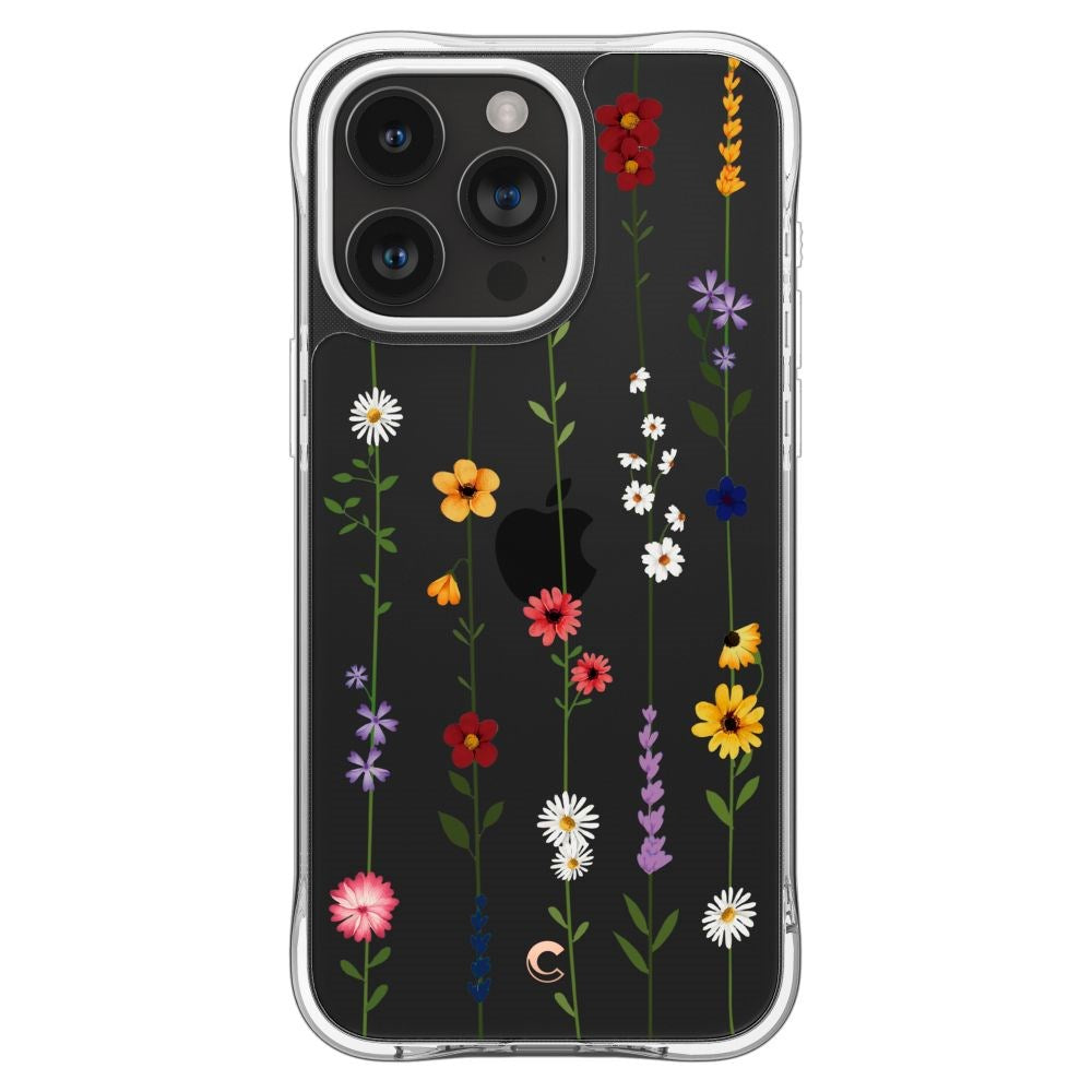 iPhone 15 Pro Cyrill Cecile Plastik Bagside Cover m. Strop - Flower Garden