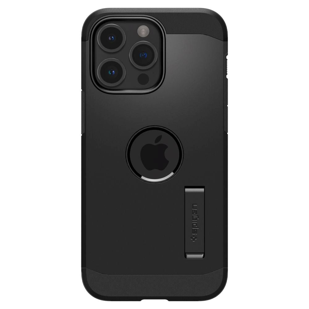 iPhone 15 Pro Max Spigen Tough Armor Case m. Kickstand - MagSafe Kompatibel - Sort - (DEMO)