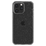 iPhone 15 Pro Spigen Liquid Crystal Glitter Bagside Cover - Gennemsigtig