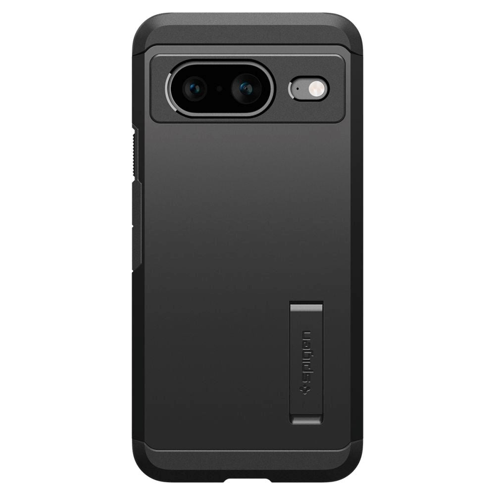 Google Pixel 8 Spigen Tough Armor Case m. Kickstand - Sort