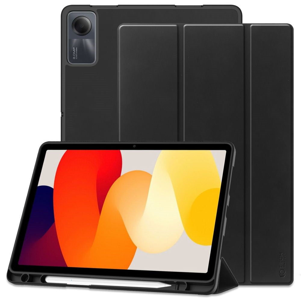 Xiaomi Redmi Pad SE Tech-Protect Smartcase Cover m. Stylus Pen Holder - Sort