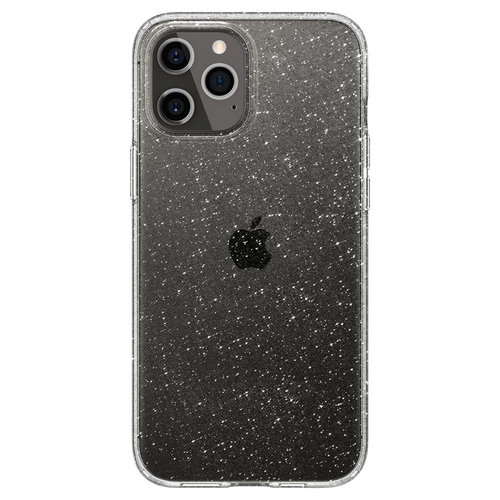 iPhone 12 Pro / 12 Spigen Liquid Crystal Cover - Gennemsigtig / Glimmer