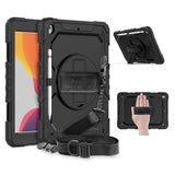 iPad 10.2" (2021 / 2020 / 2019) Tech-Protect Solid360 Case m. Beskyttelsesfilm, Håndholder & Skulderstrop Sort