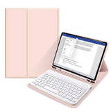 iPad 10.9" (2022) Tech-Protect Keyboard Cover m. Pencil Holder - Engelsk Layout - Lyserød