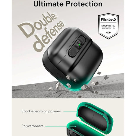 AirPods (4. Gen.) ESR HaloLock Pulse Case - MagSafe Kompatibel - Sort