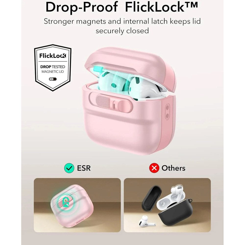 AirPods (4. Gen.) ESR HaloLock Pulse Case - MagSafe Kompatibel - Lyserød