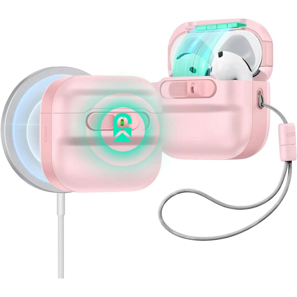 AirPods (4. Gen.) ESR HaloLock Pulse Case - MagSafe Kompatibel - Lyserød