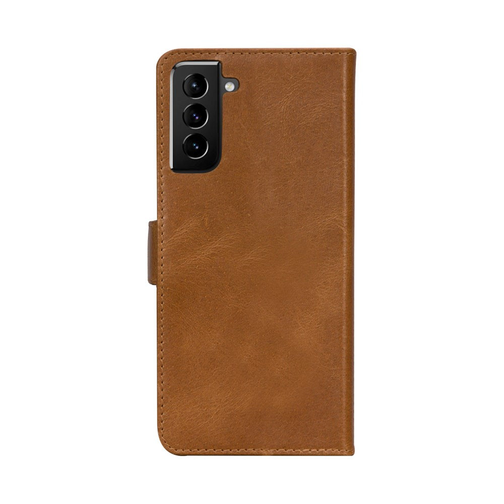 Samsung Galaxy S21+ (Plus) dbramante1928 Lynge Ægte Læder Magnet Cover - Tan