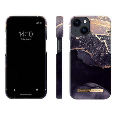 iPhone 14 Pro iDeal Of Sweden Fashion Case - Golden Twilight Marble