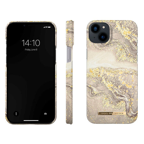 iPhone 14 Plus iDeal Of Sweden Fashion Case - Sparkle Greige Marble