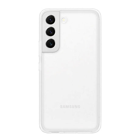 Original Samsung Galaxy S22 Frame Cover m. Spejl - Gennemsigtig (EF-MS901CTEGWW)