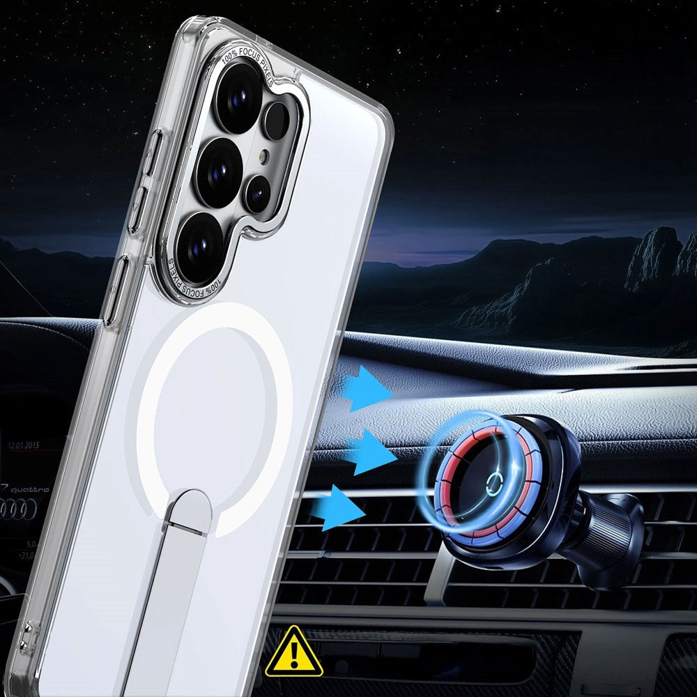 Samsung Galaxy S26 Ultra Hurtel Hybrid Armor X Cover - MagSafe Kompatibel - Gennemsigtig