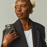 iPhone 13 Pro Max Trunk Ægte Læder Bagside Cover - Brun - (DEMO)