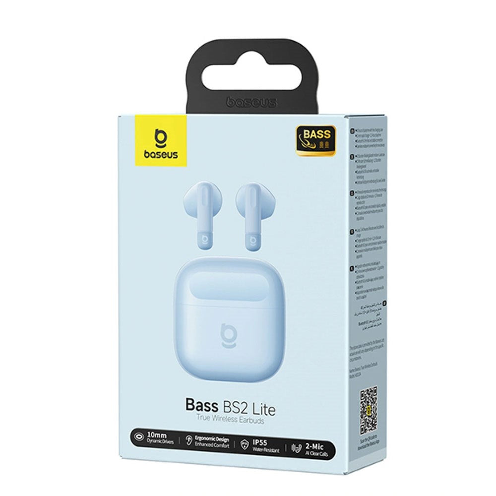 Baseus Bass BS2 Lite True Wireless Earbuds - Blå