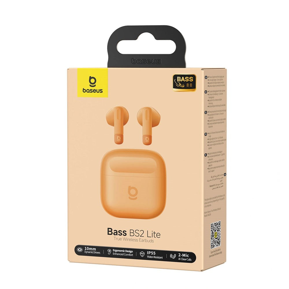 Baseus Bass BS2 Lite True Wireless Earbuds - Orange