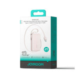 Joyroom JR-PR2 PowerBank m. 2x USB-C Kabel - 35W / 10.000 mAh - Lyserød