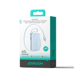 Joyroom JR-PR2 PowerBank m. 2x USB-C Kabel - 35W / 10.000 mAh - Lyseblå