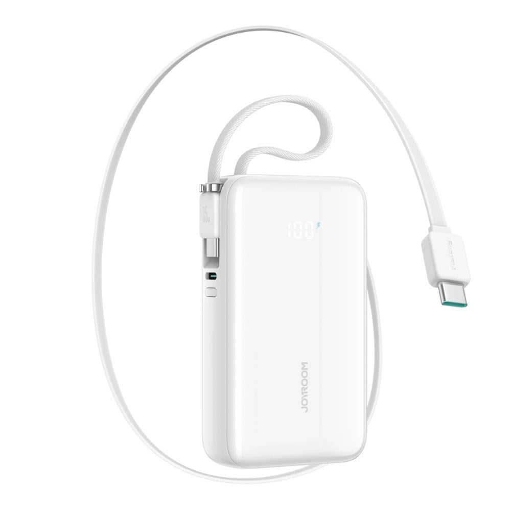Joyroom JR-PR2 PowerBank m. 2x USB-C Kabel - 35W / 10.000 mAh - Hvid