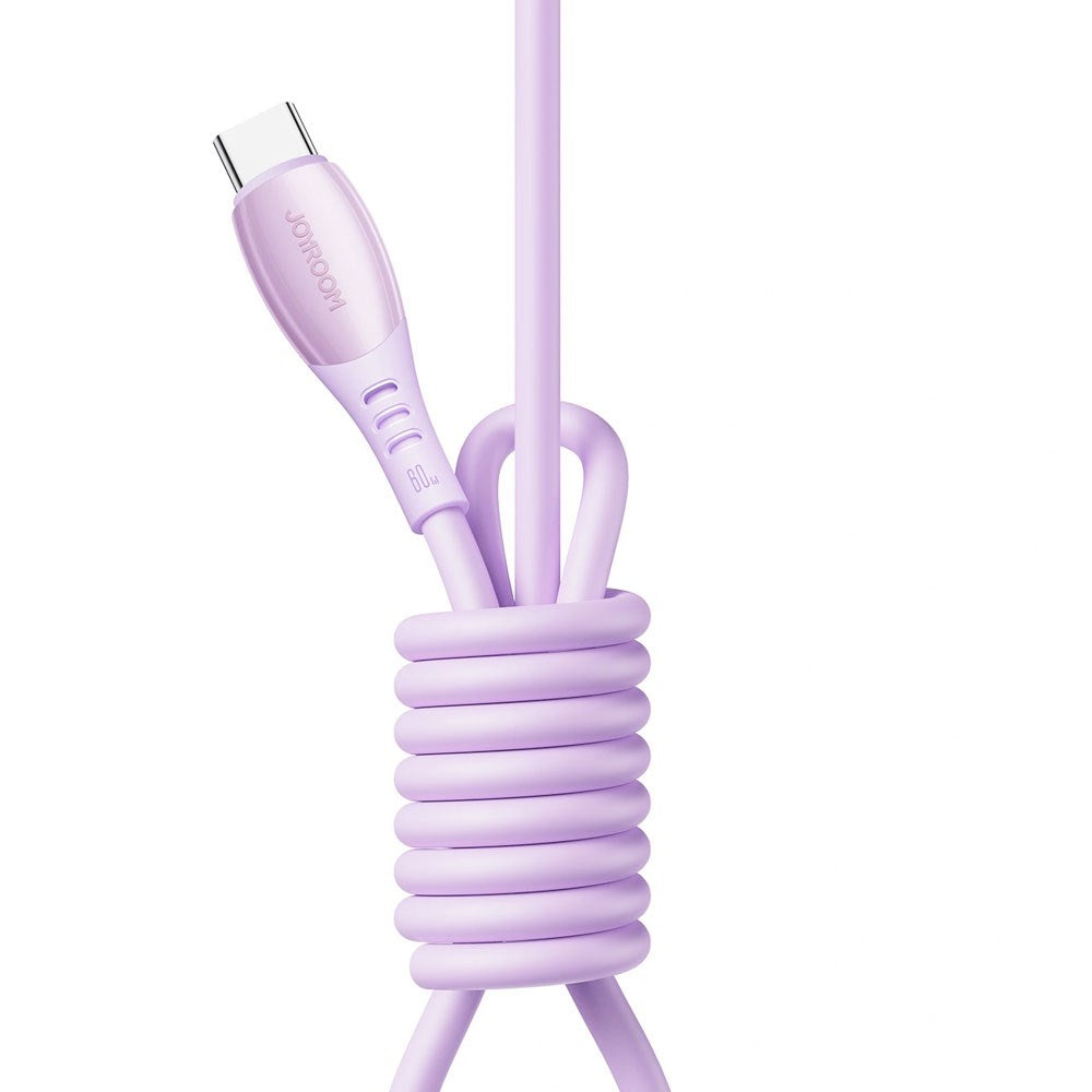 Joyroom USB-C til USB-C Kabel - 1.2m / 60W - Lilla
