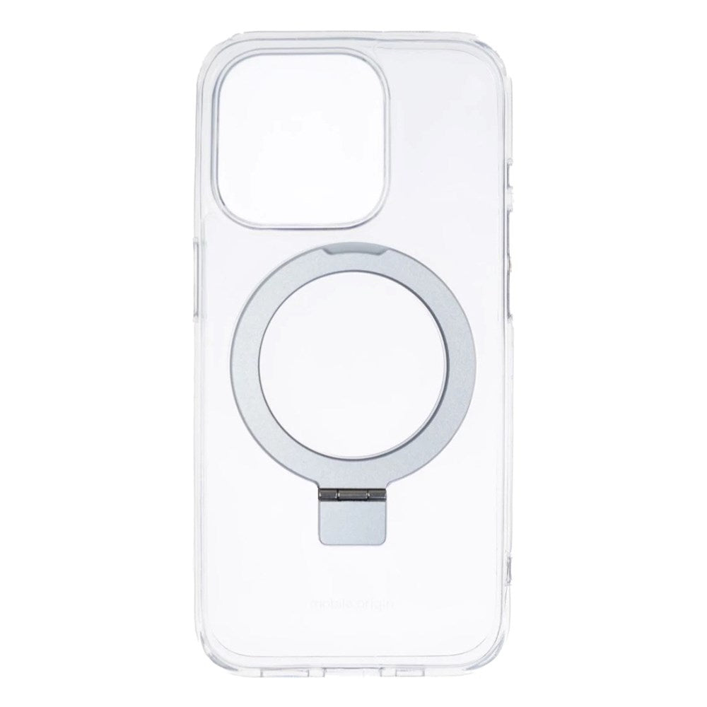 iPhone 15 Pro Mobile Origin RingMag Fleksibelt Plastik Bagside Cover - Gennemsigtig