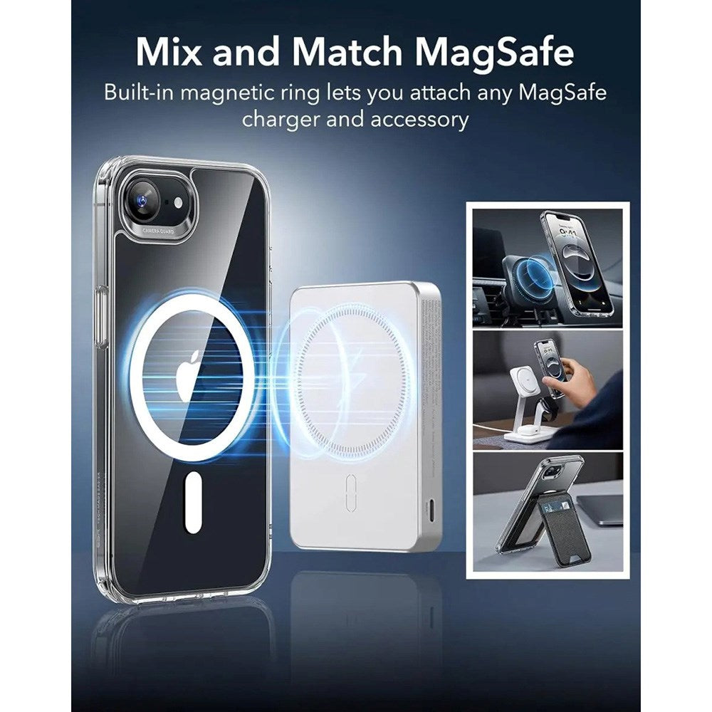iPhone 16e - ESR Classic Hybrid Cover - MagSafe Kompatibel - Gennemsigtig