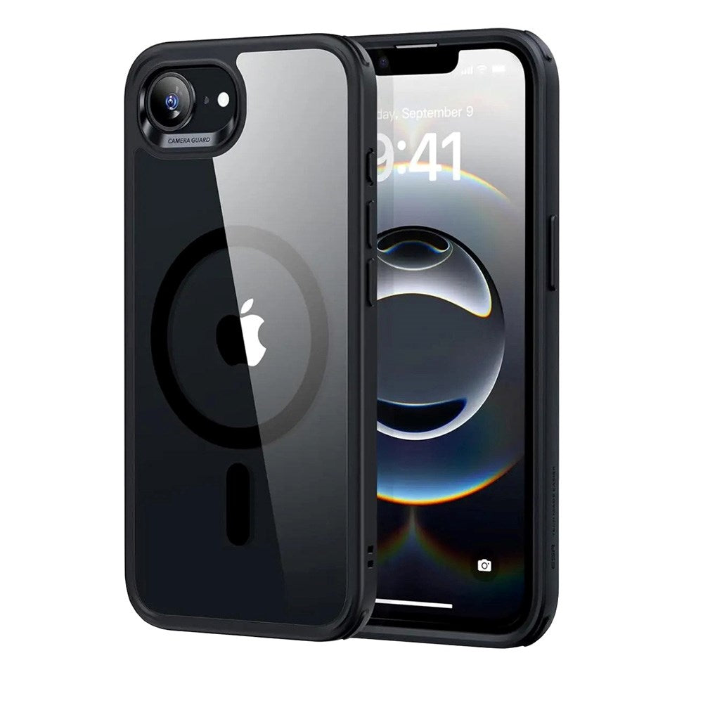 iPhone 17e / 16e - ESR Classic Hybrid Cover - MagSafe Kompatibel - Gennemsigtig / Sort