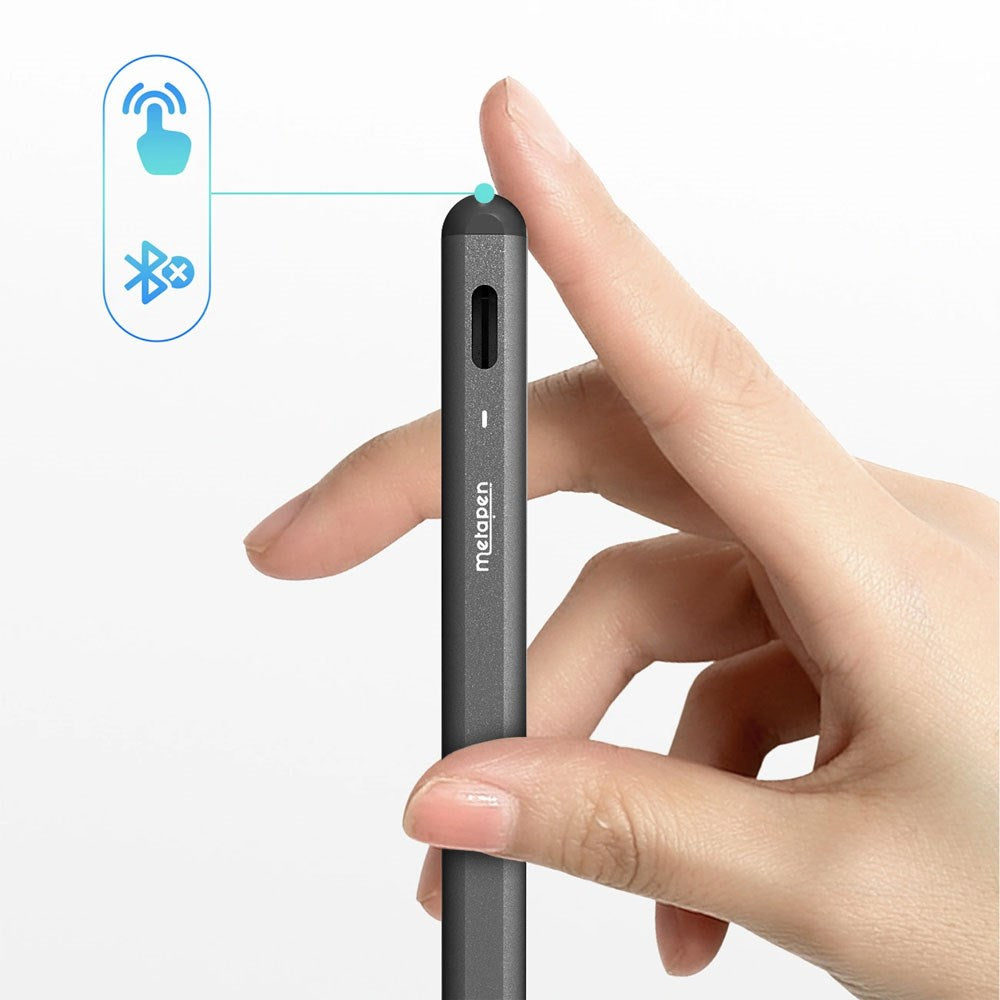 Metapen A8 Stylus Pen til iPad - USB-C - Sort