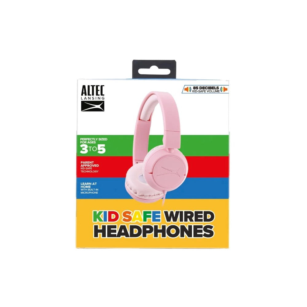 Altec Lansing Headset til Børn - Ledning - On-Ear - Lyserød