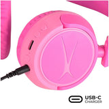 Altec Lansing 2-i-1 Trådløs / m. Ledning Headset til Børn - On-Ear Design - Lyserød