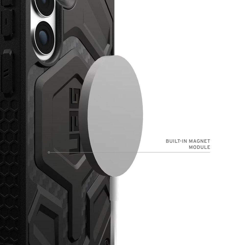 UAG Samsung Galaxy S26+ (Plus) Monarch Pro Carbon Hybrid Bagside Cover - MagSafe Kompatibel - Sort