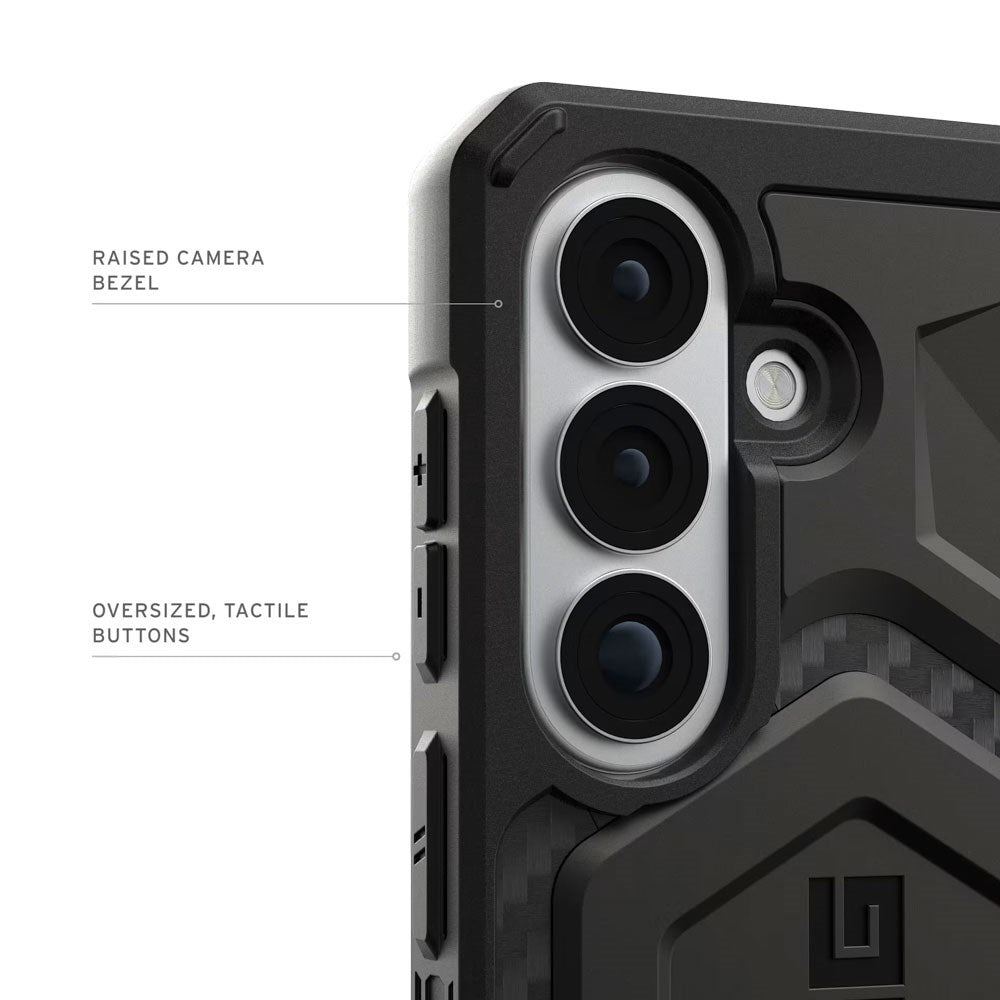 UAG Samsung Galaxy S26 Monarch Pro Carbon Hybrid Bagside Cover - MagSafe Kompatibel - Sort