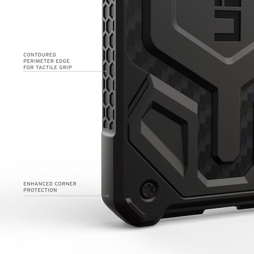 UAG Samsung Galaxy S26 Monarch Pro Carbon Hybrid Bagside Cover - MagSafe Kompatibel - Sort