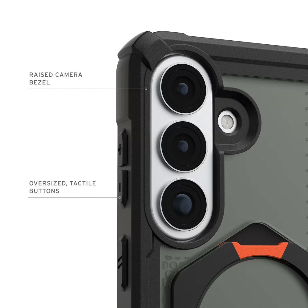 UAG Samsung Galaxy S26+ (Plus) Plasma XTE Bagside Cover - MagSafe Kompatibel - Sort / Orange