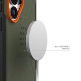 UAG Samsung Galaxy S26 Ultra Civilian Case - MagSafe Kompatibel - Grøn / Orange