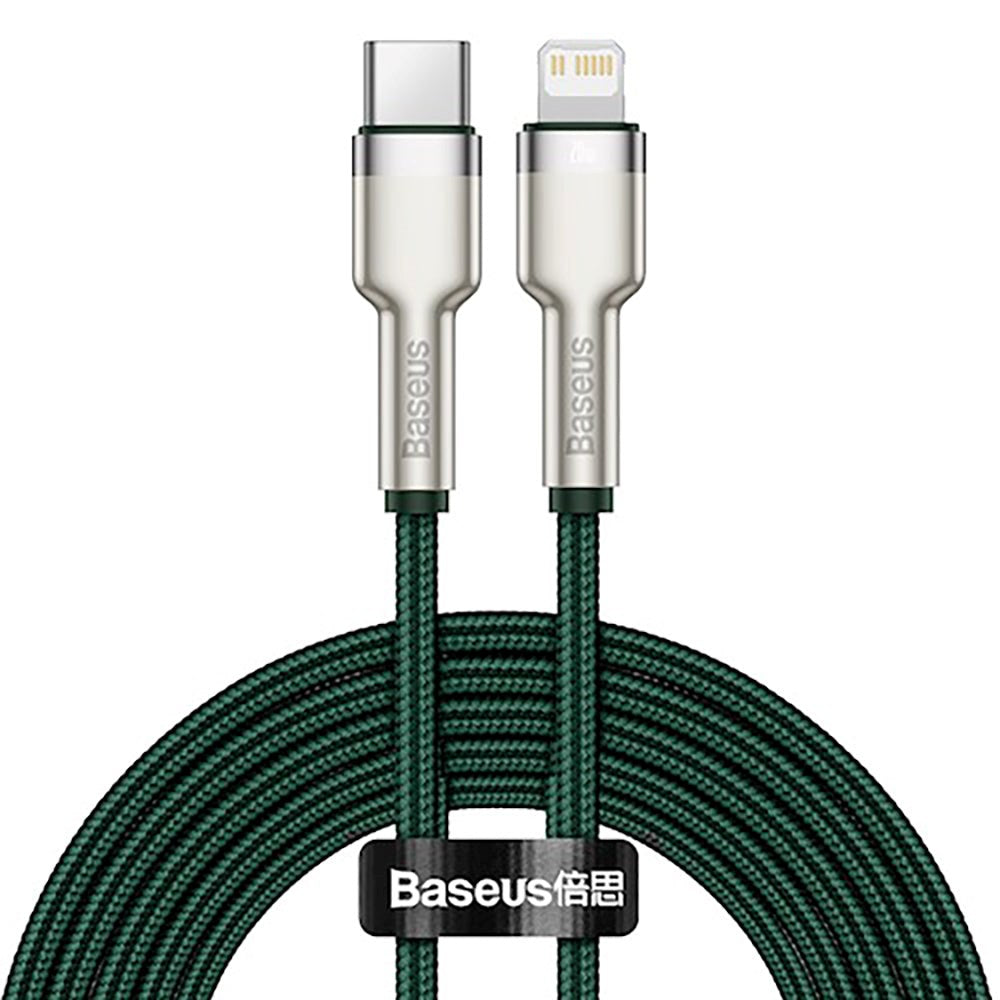 Baseus Cafule Kabel USB-C til Lightning PD 20W - 2m - Grøn