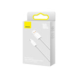 Baseus Dynamic Series 100W USB-A til USB-C Kabel - 2m - Hvid