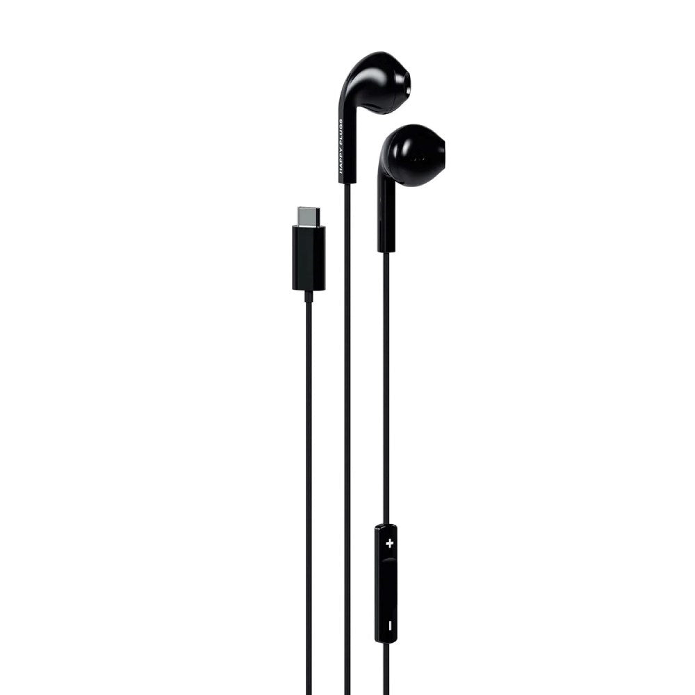 Happy Plugs Kablet Høretelefoner m. USB-C - In-Ear - Sort
