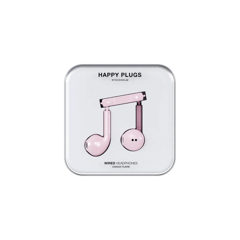 Happy Plugs Kablet Høretelefoner m. USB-C - In-Ear - Lyserød