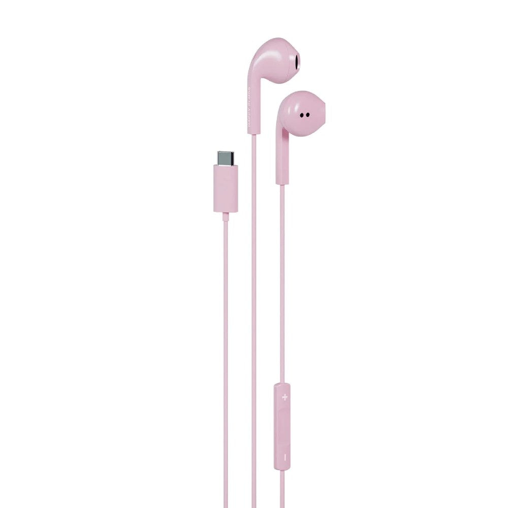 Happy Plugs Kablet Høretelefoner m. USB-C - In-Ear - Lyserød