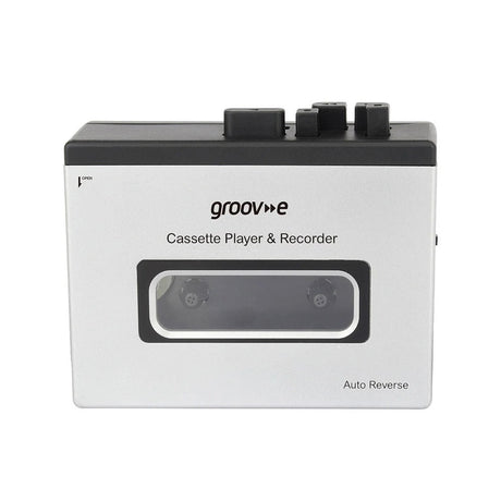 Groov-e PS530SR Kassetteafspiller m. Indbygget Bluetooth & Højtaler Funktion - Sort / Grå