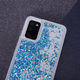 Samsung Galaxy S23 Ultra Gennemsigtigt Glimmer Bagside Cover - Blå