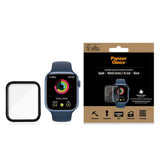 PanzerGlass Apple Watch 9/8/7 (45mm) Hærdet Glas Skærmbeskyttelse - Sort Kant