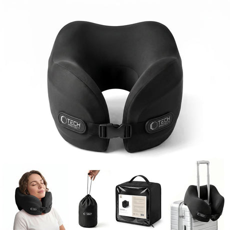 Tech-Protect ComfortRest Nakkepude til Rejse - Sort