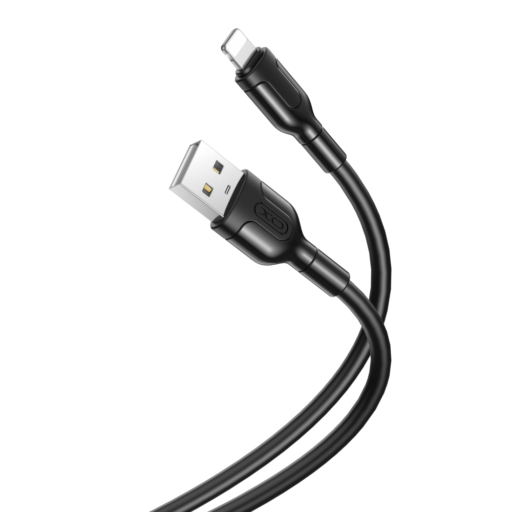 XO USB-A til Lightning Kabel 1 Meter - Sort