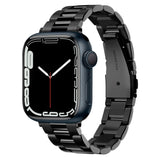 Apple Watch (38/40/SE/41/42mm) Spigen Modern Fit Band - Rustfri Stål Rem inkl. Stifter - Sort