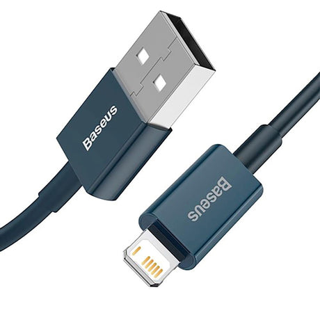 Baseus Superior Series 1m USB-A til Lightning Kabel - Blå