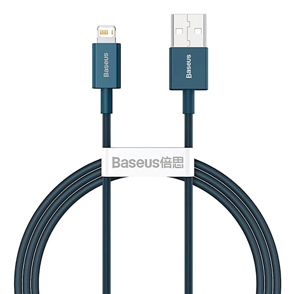 Baseus Superior Series 1m USB-A til Lightning Kabel - Blå