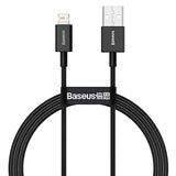 Baseus Superior Series 1m USB-A til Lightning Kabel - Sort