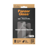 iPhone 15 Pro Max PanzerGlass Classic Fit Beskyttelsesglas - Platinum Strength - Gennemsigtig