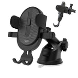 XO C60 Mobilholder til Bil - Instrumentbræt og Ventilationsanlæg - Maks Mobil: 60 - 93mm - Sort